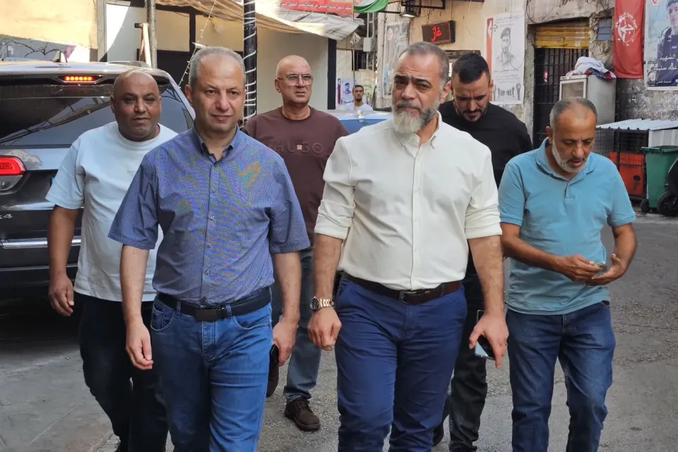 وفد من قيادة "فتح" يزور مخيم الجليل والتجمعات الفلسطينية في البقاع