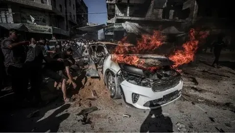 ‎استشهاد فلسطيني بغارة إسرائيلية على مركبة في غزة.. ورفع الحصيلة إلى ثلاثة شهداء خلال ساعات