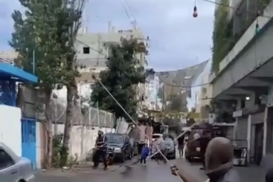 جارٍ العمل على اقتلاع شجرة عطّلت الكهرباء عن الشارع التحتاني في عين الحلوة